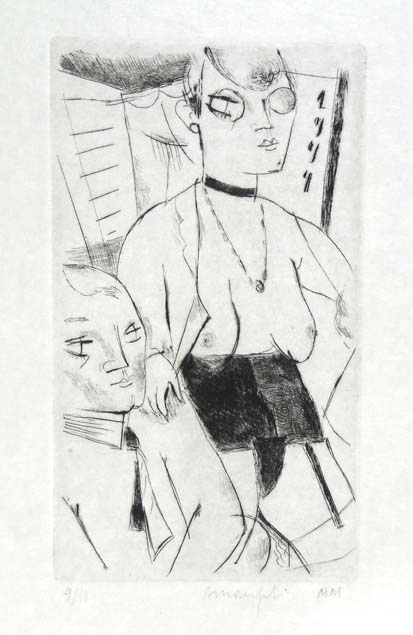 Alberto Manfredi, the lady with glasses